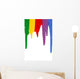 Rainbow Paint Dripping Wall Decal