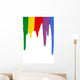 Rainbow Paint Dripping Wall Decal