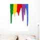 Rainbow Paint Dripping Wall Decal