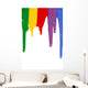 Rainbow Paint Dripping Wall Decal