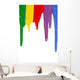 Rainbow Paint Dripping Wall Decal