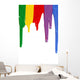 Rainbow Paint Dripping Wall Decal