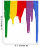 Rainbow Paint Dripping Wall Decal