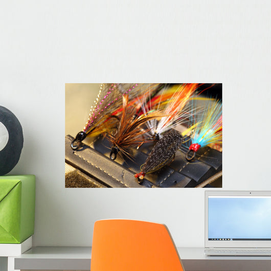 Fly Fishing Lure Wall Mural