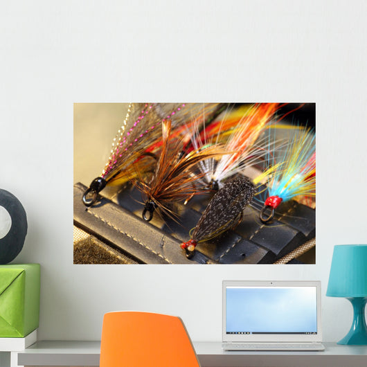 Fly Fishing Lure Wall Mural