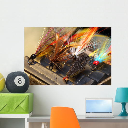 Fly Fishing Lure Wall Mural