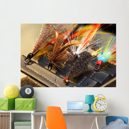 Fly Fishing Lure Wall Mural