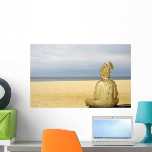 Bouddhameditation-mer Wall Decal Design 2