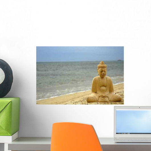 Bouddhameditation-mer Wall Decal Design 1