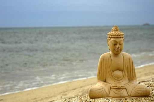 Bouddhameditation-mer Wall Decal Design 1