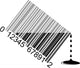 liquid barcode Wall Mural