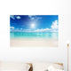 sand and Caribbean sea Wall Mural