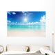 sand and Caribbean sea Wall Mural