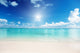 sand and Caribbean sea Wall Mural