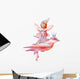 Watercolor Fairy and Bird Wall Decal