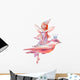 Watercolor Fairy and Bird Wall Decal