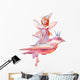 Watercolor Fairy and Bird Wall Decal