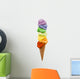 ice cream rainbow Wall Decal