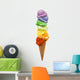 ice cream rainbow Wall Decal