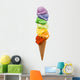 ice cream rainbow Wall Decal