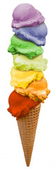 ice cream rainbow Wall Decal