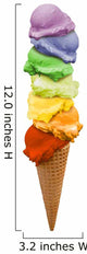 ice cream rainbow Wall Decal