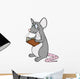 Leseratte, lesen, Buch, Bibliothek, BÃ¼cherrei, Ratte Wall Decal