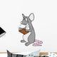 Leseratte, lesen, Buch, Bibliothek, BÃ¼cherrei, Ratte Wall Decal