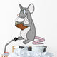 Leseratte, lesen, Buch, Bibliothek, BÃ¼cherrei, Ratte Wall Decal