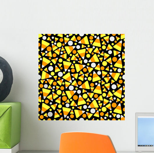 Seamless Candy Corn Wall Decal