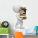 3D Small People Carrying Wall Decal