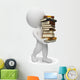 3D Small People Carrying Wall Decal