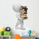 3D Small People Carrying Wall Decal