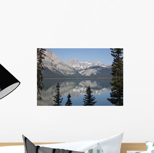 Mountain Lake Reflecting Mountain Wall Decal