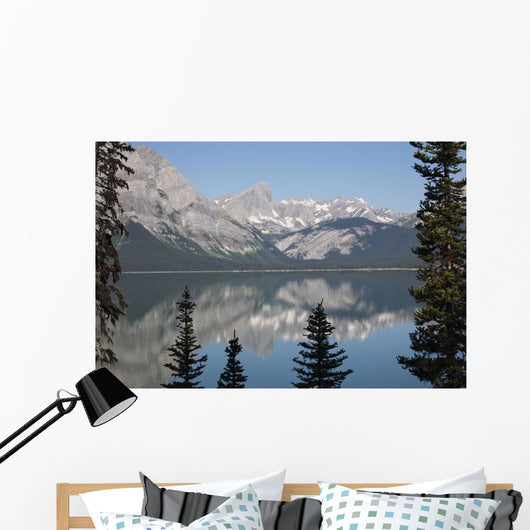 Mountain Lake Reflecting Mountain Wall Decal
