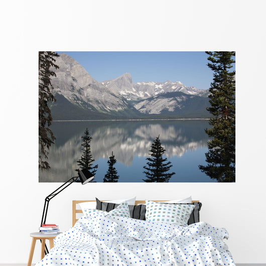 Mountain Lake Reflecting Mountain Wall Decal
