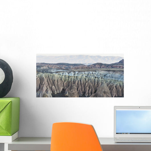 Rock Formations with Peaks Wall Decal