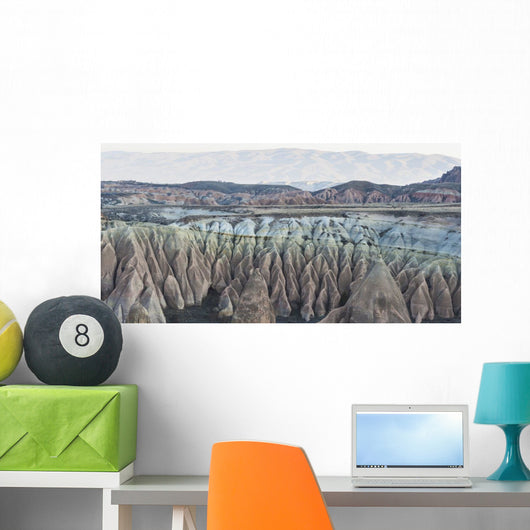 Rock Formations with Peaks Wall Decal
