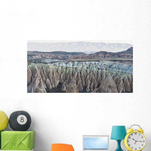 Rock Formations with Peaks Wall Decal