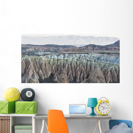 Rock Formations with Peaks Wall Decal