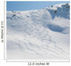 Ski Tracks Snow Mountain Wall Decal
