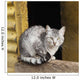 Cat Sits Wooden Beam Wall Decal