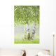 Birch Trees Fog Thunder Wall Decal 2
