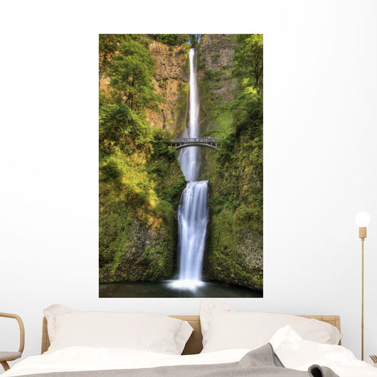 Full Height Multnomah Falls Wall Decal