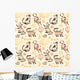 Watercolor Cat Seamless Pattern Wall Decal