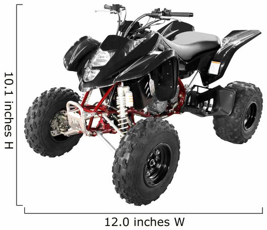 Black 4x4 Quadbike Wall Decal