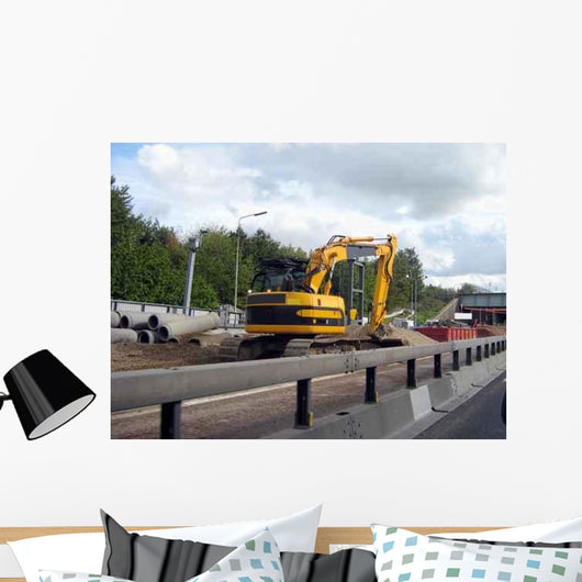 Road Works Road Construction Wall Decal