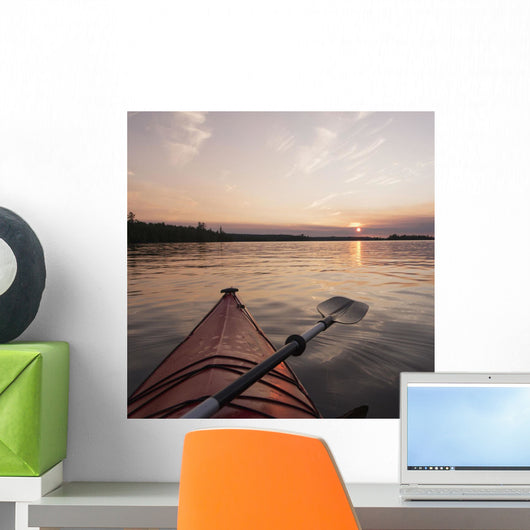 Bow Red Kayak and Wall Decal