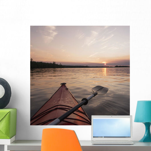 Bow Red Kayak and Wall Decal