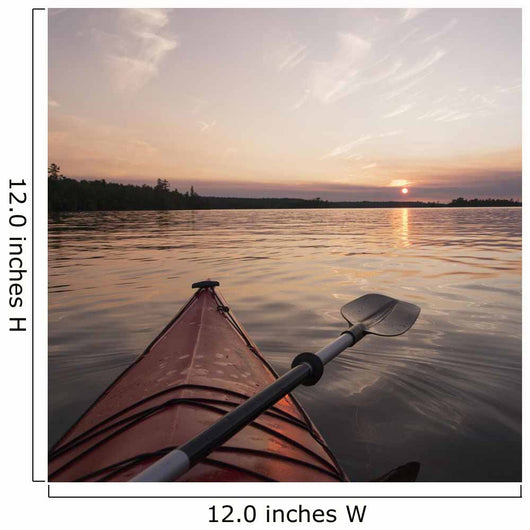 Bow Red Kayak and Wall Decal